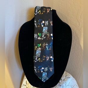 Looney Tunes Vtg 1997 Men's Necktie Tie Stamp Collection Polyester Made in USA